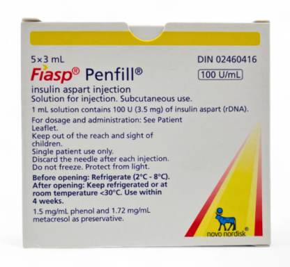 FIASP injection solution in cartridge 100 units/ml 3 ml * 1